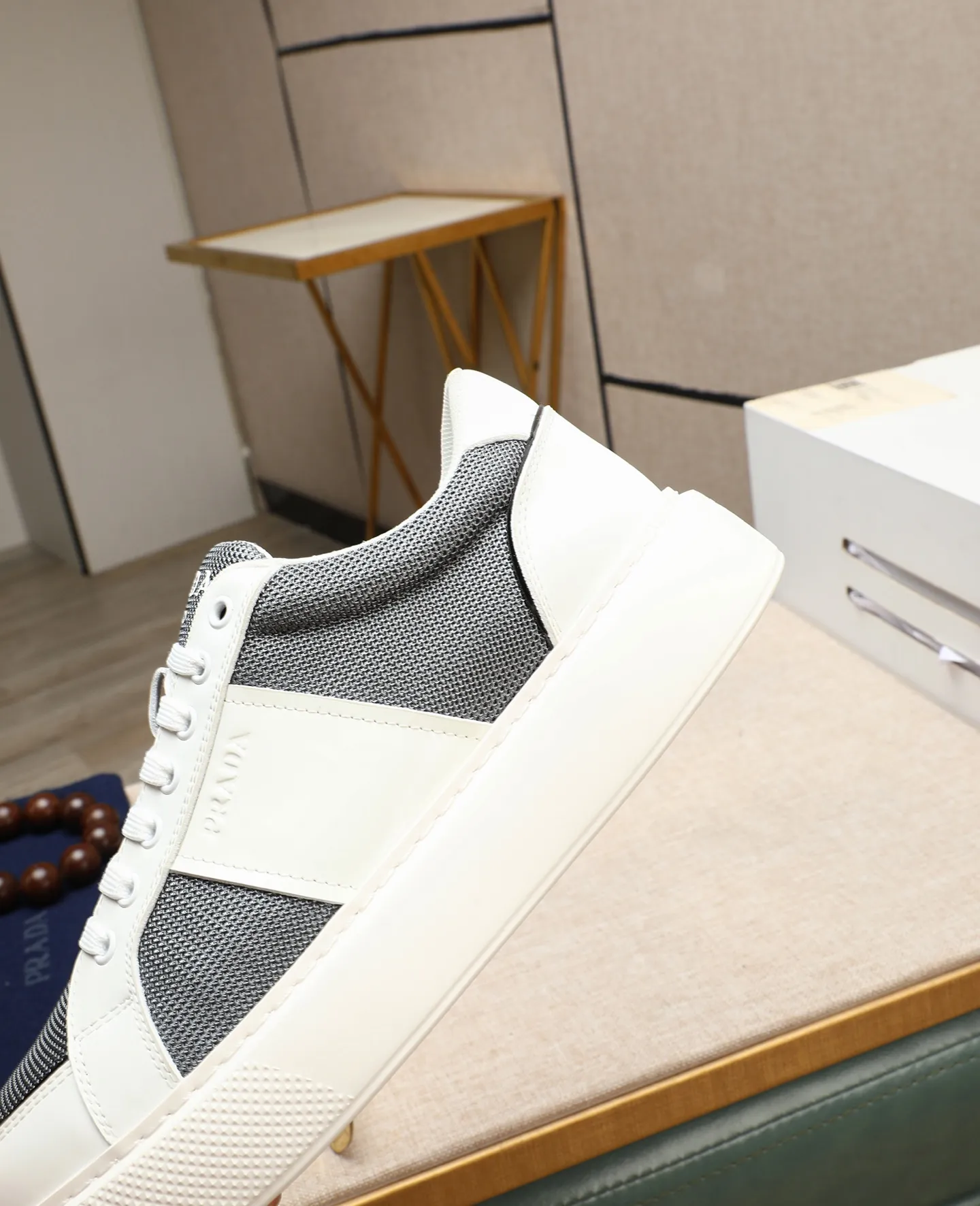 Men's shoes 💰580 [PRADA] Prada - High-end quality original order - Upper: 🔝 silk calfskin, brand canvas cloth, brand metal fasteners - Lining: mesh, foot pads; top-grade cowhide - Outsole: ultra-light TPU foam; molded outsole - Ultra-high quality control·Fine workmanship: highlighted (high-end·luxury·grade) -Size: 38-44 (45 can be customized) Wang